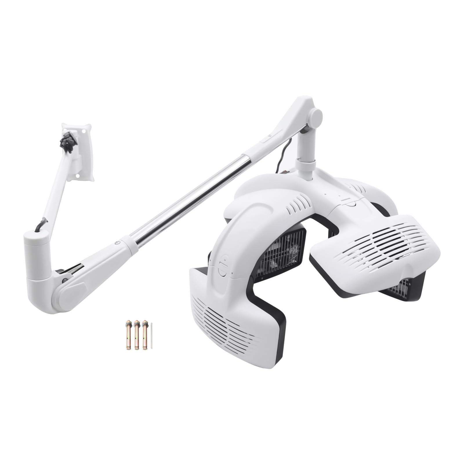 Wall Mount Infrared Hair Dryer Hair Processor, Perm Styling for Salon 1-60 Minute Timing Heating Discs 30°C-80°C Wall-Mount Infrared Hair Steamer Hair Color Processor