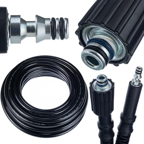 Rosfix Tubo Alta Pressione 10M Click-M22 – Nylon Rinforzato, 200 Bar, 60°C | Ricambio Per Idropulitrice Parkside Phd 100/110/135 | Accessorio Lavaggio