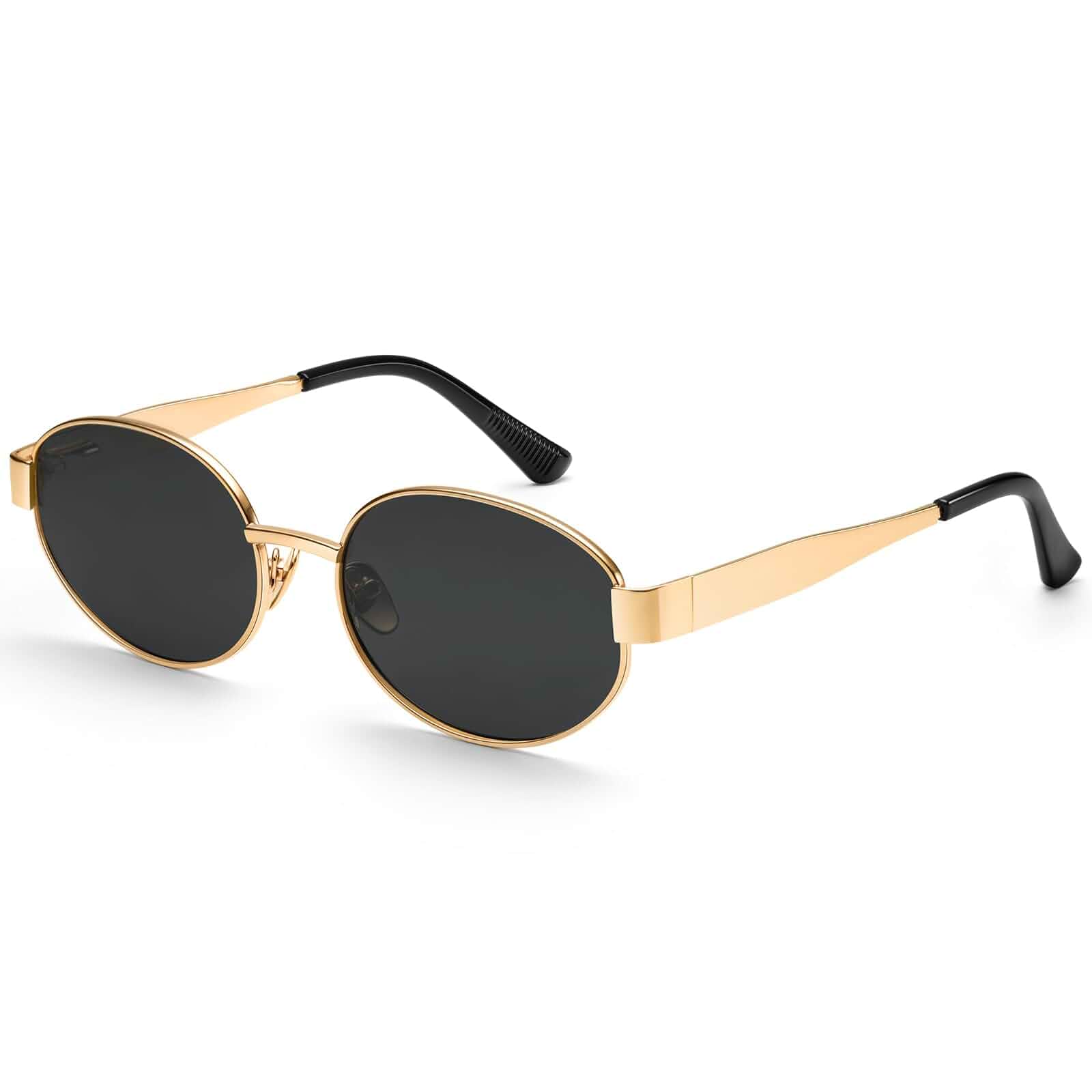 Dollger Retro Polarized Oval Sunglasses for Women Trendy Small Classic Designer Sunglasses Shades UV400 Protection Adult
