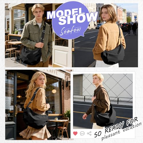 Image of SEAFEW Mini Crossbody Bag Shoulder Bag for Men, Small Messenger Satchel Bag for Women