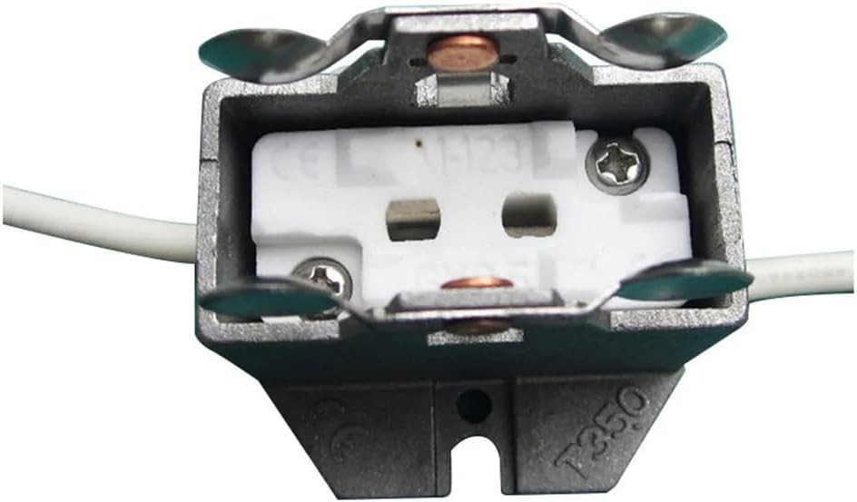 JIANGSHU GX9.5/GY16 Lamp Holder Stage Marine Ceramic Lamp Holder Aluminum Cast Iron Lamp Holder(GY16 Lamp Holder)