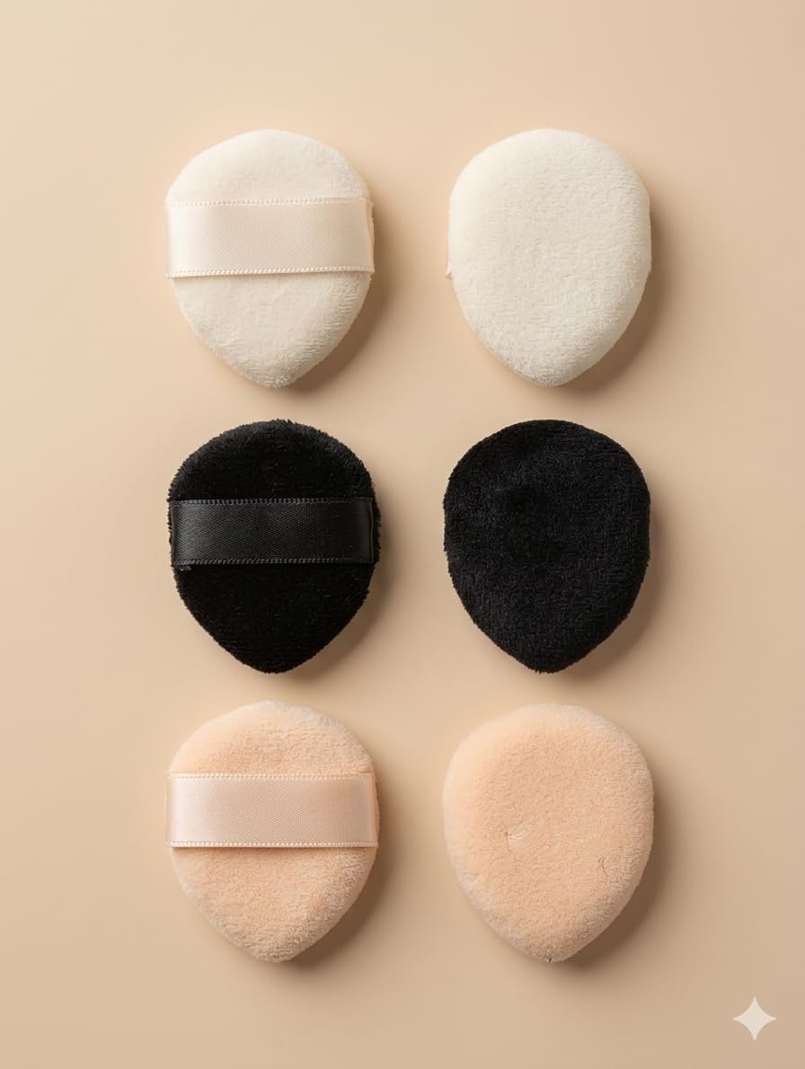 London fairy 6pcs Small Finger Puff, Mini Finger Powder Puff Finger Makeup Sponges Soft Beauty Cosmetic Makeup Tools for Foundation, Under Eye, Cream, Concealer, Eye Shadow Mini Makeup Sponge for Girls L-18-image-12