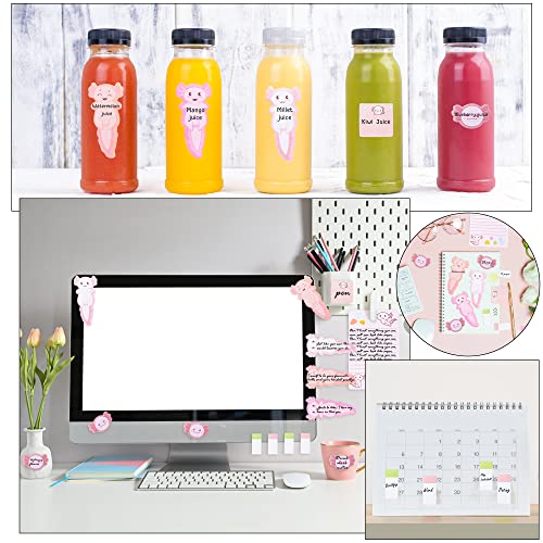 A1DIEE Axolotl - Set di foglietti adesivi a forma