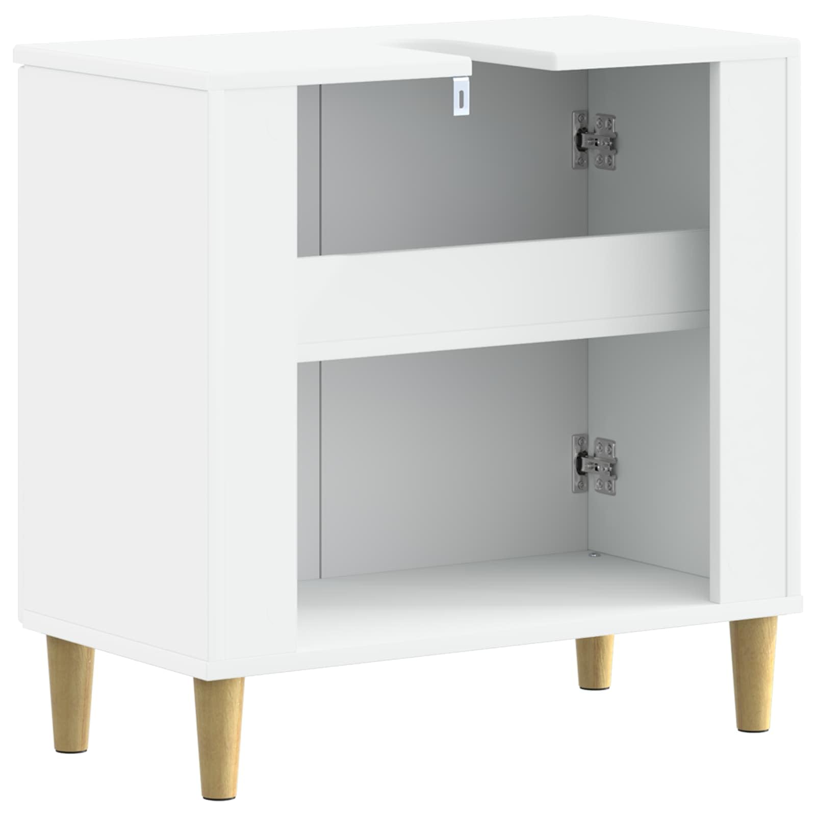 ARNHEM - Armario para lavabo (59,5 x 31,5 x 59 cm), color blanco