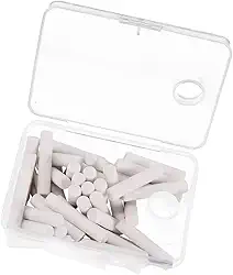 Prettyia Pacote com 50 borrachas de substituição para borracha operada por bateria, refil de borracha elétrica branca de 5 mm para arte, artesanato, escola, escritório, artista, a maioria das borrachas elétricas