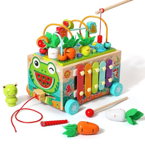 JAUNTY Toddler Wooden Montessori Toy for 1 2 3 Year Old Toys, Educational Stem Toy for Baby Boys Girls 18 Months+, Preschool Learning Fine Motor Skill First 1st Birthday Gifts for Kids Girl Boy 1-3 - Image 7