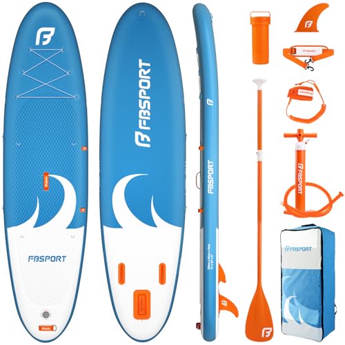 FBSPORT 11' Premium Stand Up Paddle Board, Yoga Board with SUP Accessories & Carry Bag | Wide...