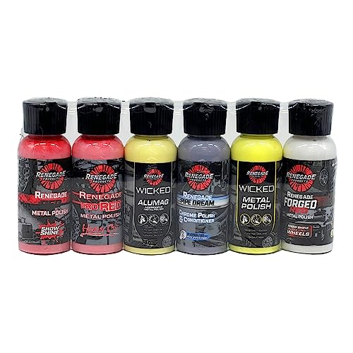 Renegade Products Sample Packs Cleaners, Degreasers & Metal Polishes | Ideal Trial Kit for Superior Care | Liquid & Polishing Compound Options (Sample, Default, Liquid Metal Polish)