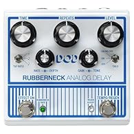 Double concentric knobs give you independent control of the modulation rate and depth as well as gain and tone of the delay Tap tempo with 3 tap ratio selections Rubbernecking allows ‘rubber band’ Stretched delay performance International products ha...