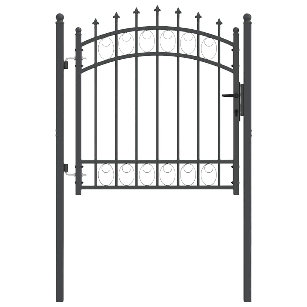 Portail de clôture EMMEN acier 100x100 barrière sécurité jardin maison