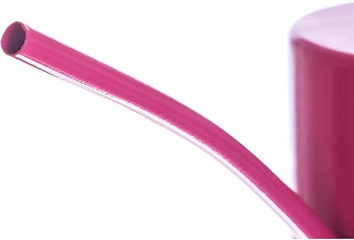 Miniatura 6 de Regadera de metal de 51 onzas, estilo moderno, con mango y boquilla larga, color rosa