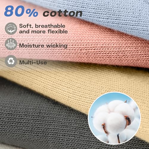 unenow 5 Pairs Pilates Socks for Women Non Slip Socks with Grips for Yoga Hospital Barre Barefoot