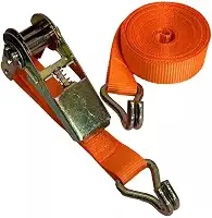 Cinta de Amarra��o com Catraca, 1,5m x 25mm, Capacidade 500Kg, Fita Refletiva, Gancho Refor�ado