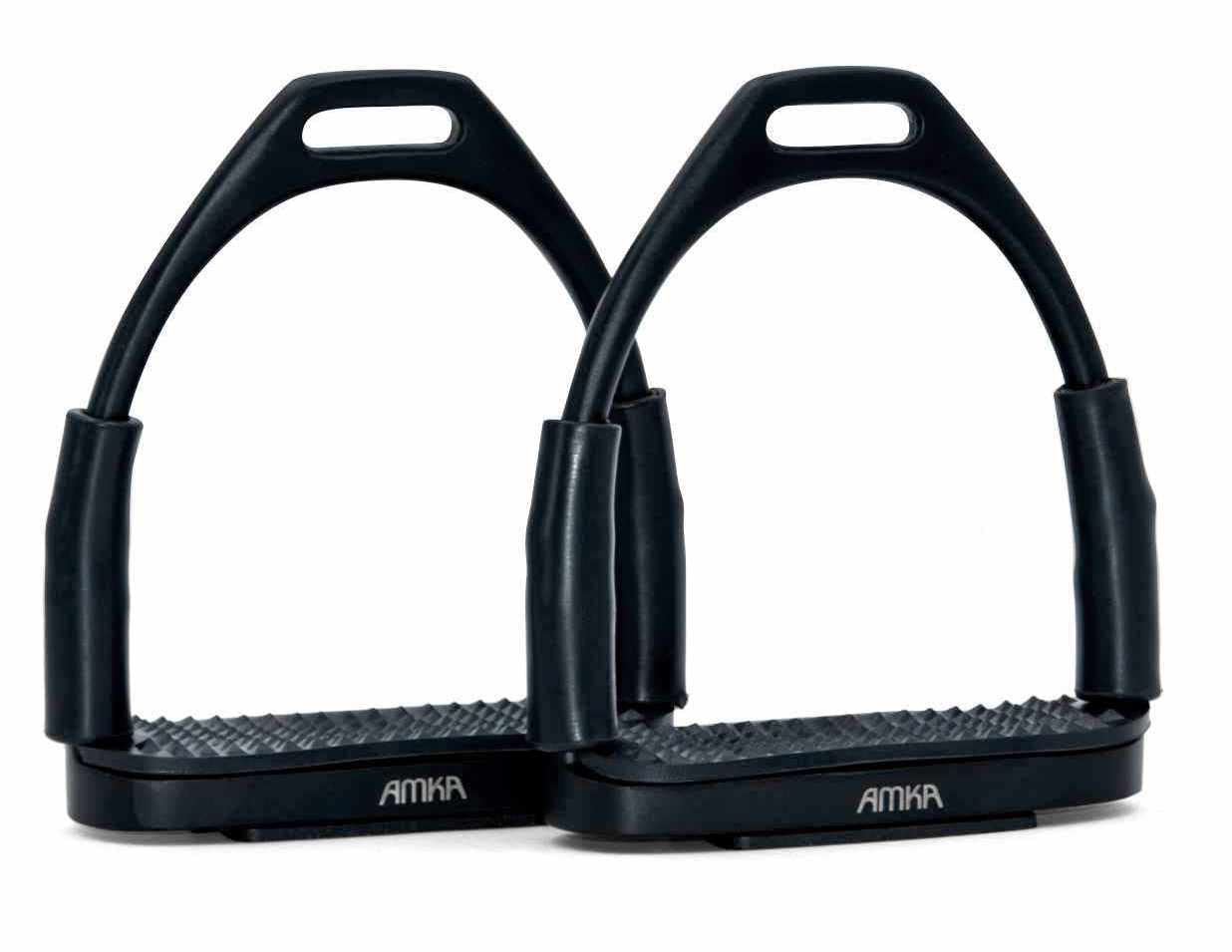 DOACT ÉTRIERS POUR Jeunes Fers étrier Simple Caoutchouc Noir Plastique