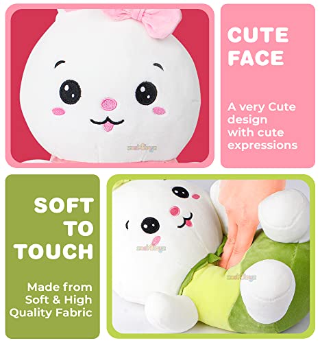 Image of Zest 4 Toyz Super Soft Toys Stuffed Animal Plush Teddy for Kids Birthday Gifts Toys Baby Boys Girls (Bunny Girl) Assorted (Pack of 1) 35 cm