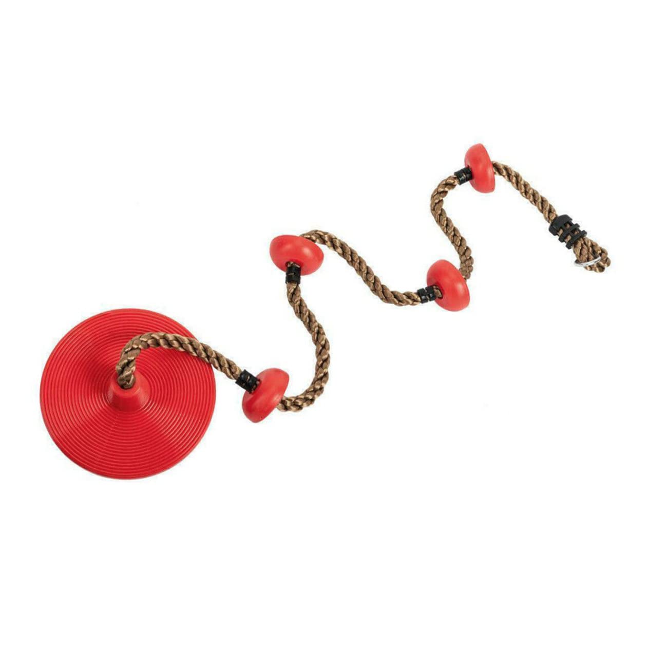 Toddmomy Round Disk Swing for Indoor Outdoor Recreation for Boys and Cord and Material Red