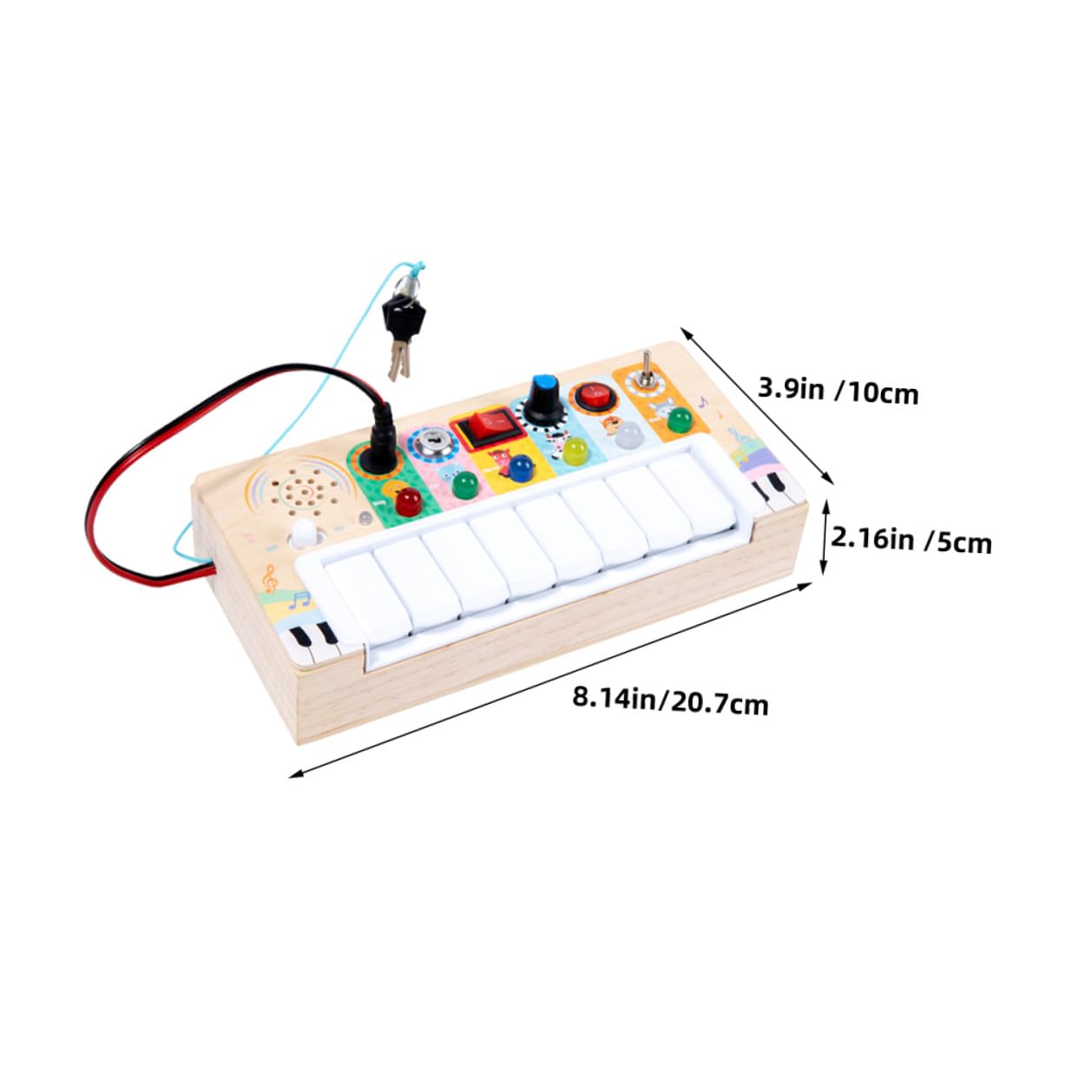 Juguete Musical Electrónico de Madera LED para Niños