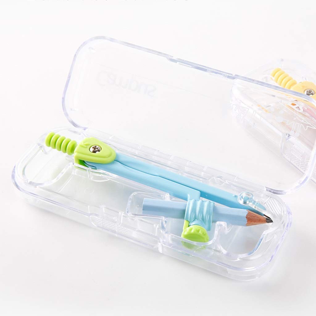Boussole Rose/Bleu Compas à Dessin Outils de Géométrie Compas à Arc Professionnel pour Menuiserie avec Porte-Crayon Jusqu'à 11,8 Pouces de Diamètre Outils de Mesure，Onecolor