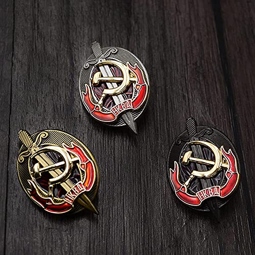 FTYYSWL Sovjet-medaille, badge van de NKVD van de USSR,Hergravure van de Sovjet-KGB-medaille, Metalen herdenkingsminage - Image 4