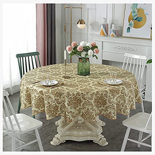 Nappe ronde en PU imperméable pour protéger la table des taches de gras - 2