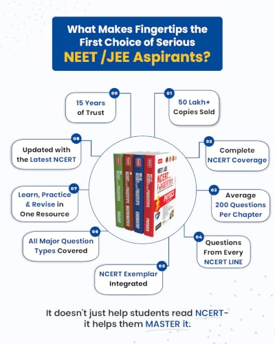 Image of MTG NCERT at your FINGERTIPS Physics For NEET & JEE Exam 2026-2027 | NCERT Exam Scorer, Concept Priority Tracker, HOTS MCQs, Mind Maps & DPP with HD ... Edition (Based on NEET /JEE Pattern)