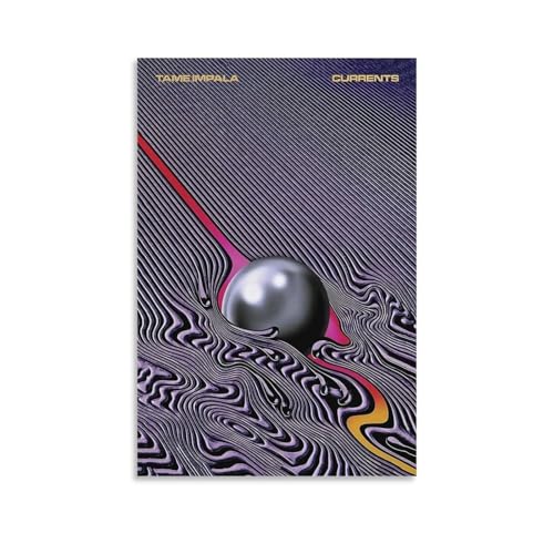 Tame Impala Currents - ���y�A���o���E�W���P�b�g�E�|�X�^�[ �I�t�B�X �x�b�h���[�� �_�C�j���O���[������ �L�����o�X ��� �A�[�g�p�l��20x30inch(50x75cm)