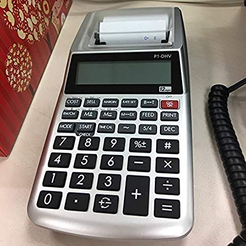 Calculatrice d'impression de bureau JFDBGU 12 chiffres pour comptabilité