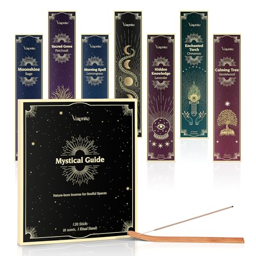 Varonite Mystical Guide Incense Sticks Variety Pack of 6 (120