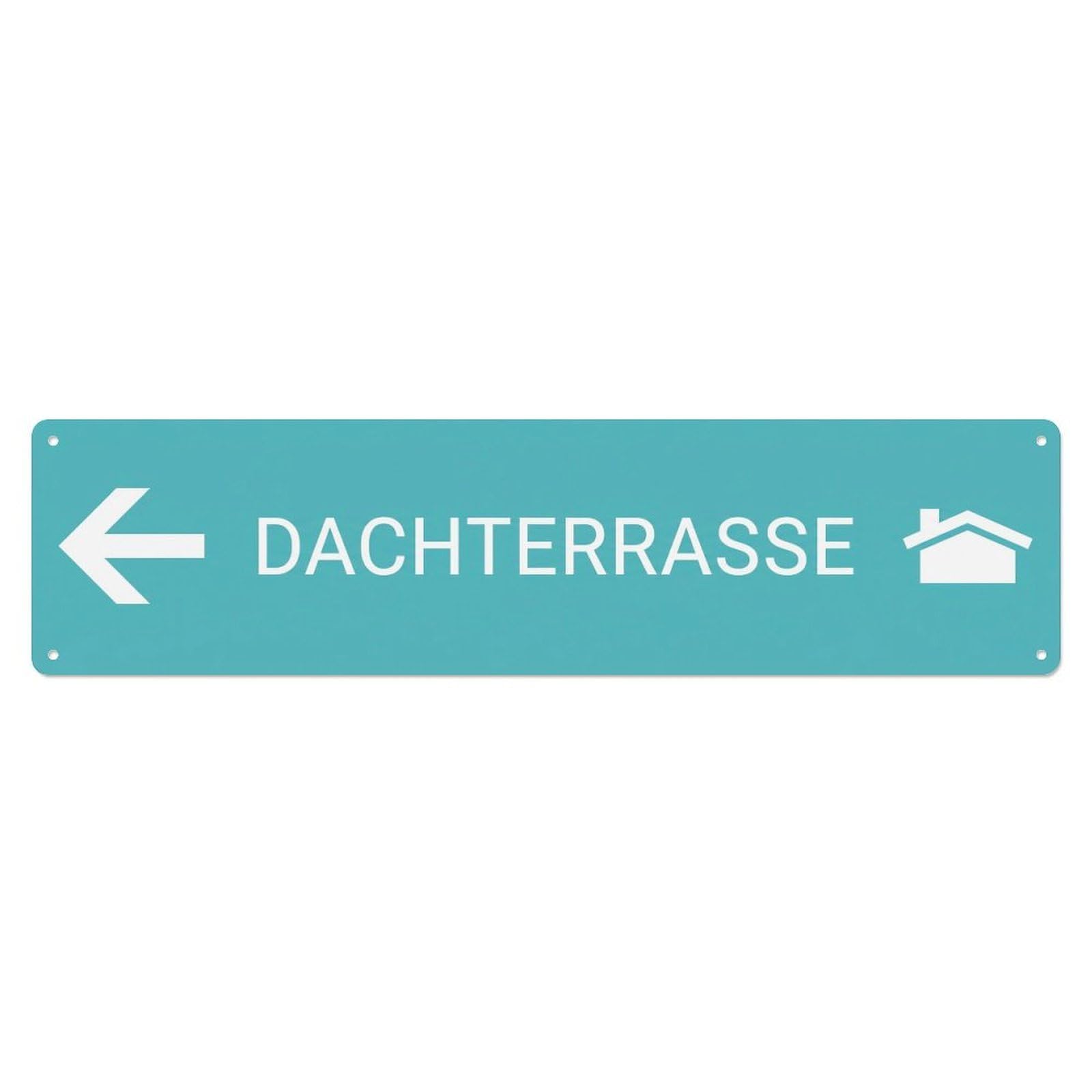 Okahys 4X16inch(10X40cm) Dachterrasse Left Arrow Marker Metal Tin Sign
