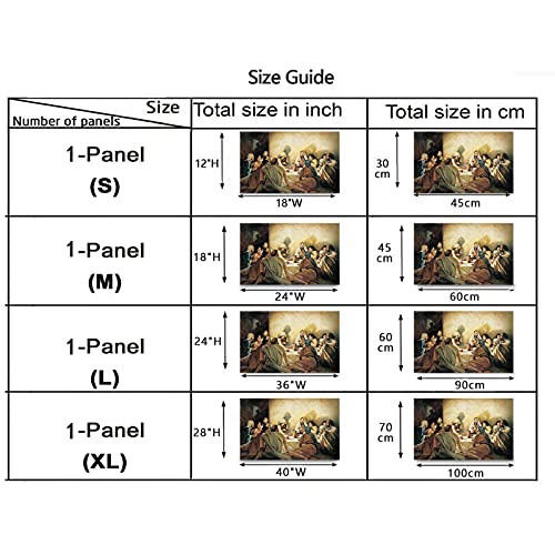 Timuba The Last Supper Canvas Wall Art, Last Supper Wall Art Decor, The Last Supper Wall Decor For Dining Room, Christian Wall Art Last Supper Painting For Wall Decor 28X40 Inches #TOP5