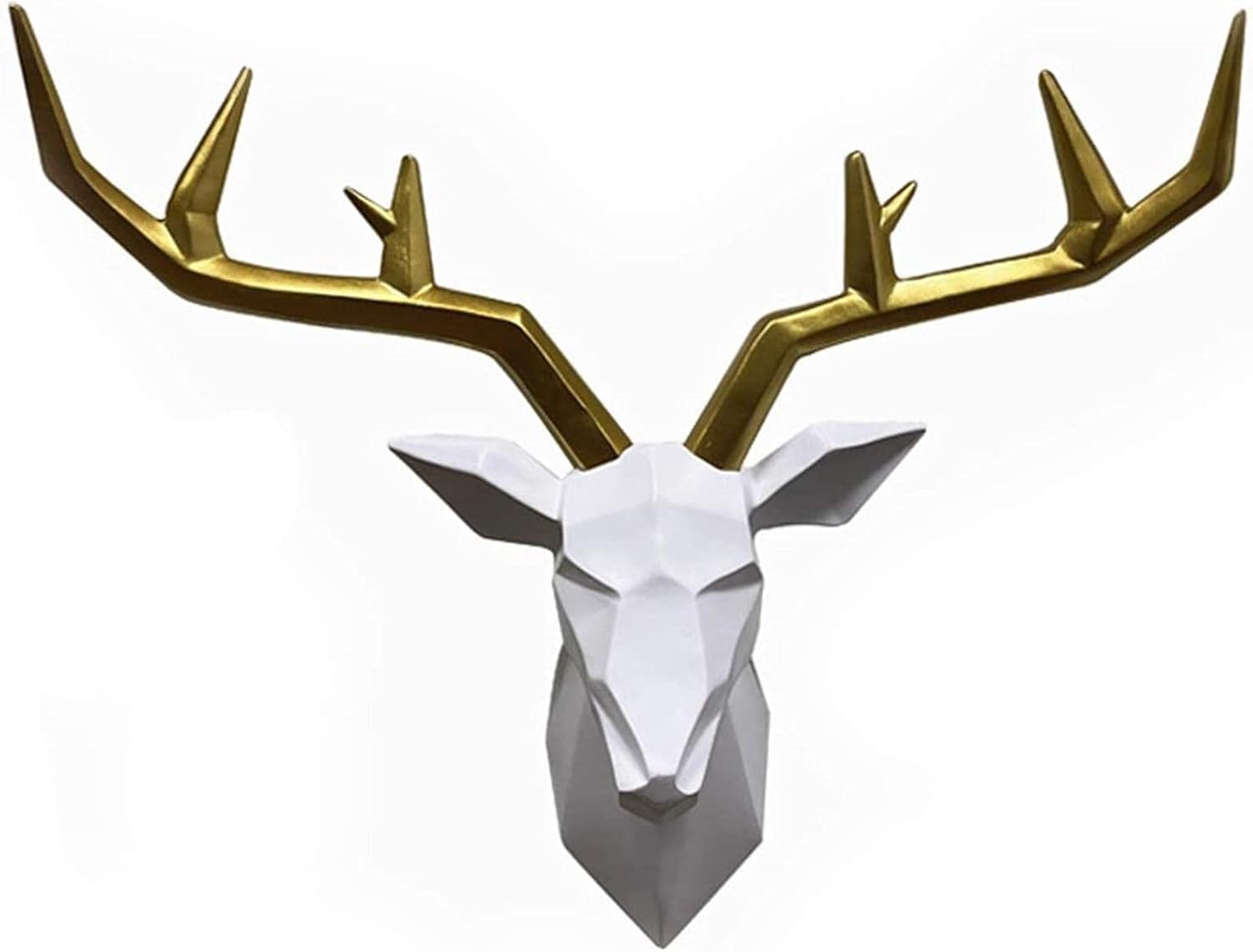鹿の頭の壁掛けシンプルな幾何学的な動物の頭壁画の 鹿の頭の壁掛けシンプルな幾何学的な動物の頭壁画の