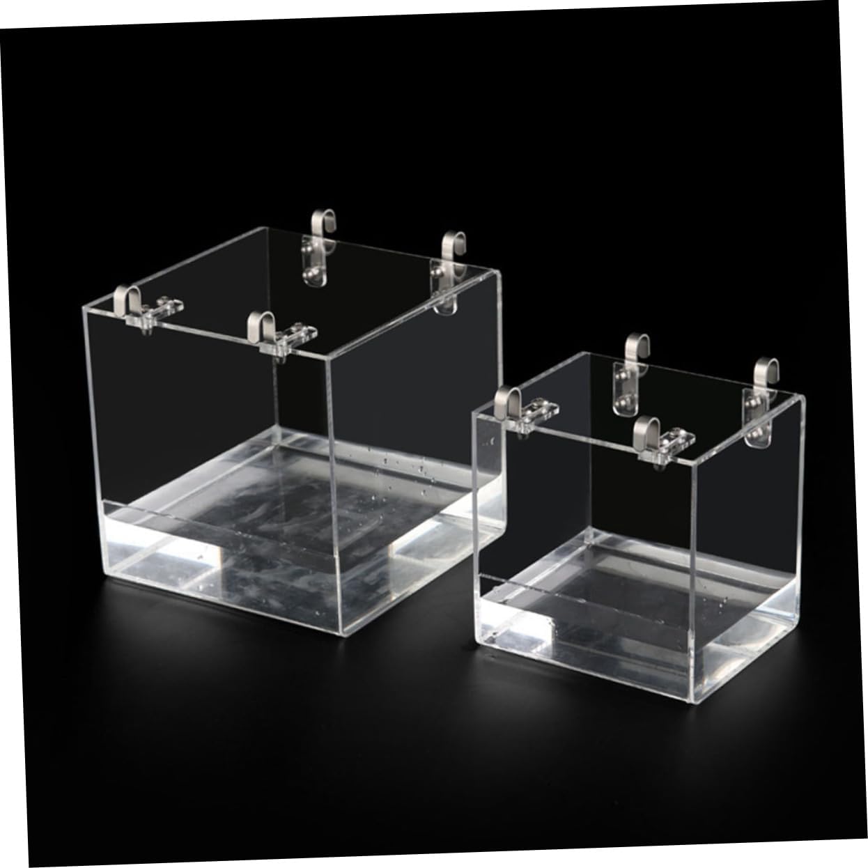 Parakeet Bathing Tub Acrylic Bird Bath Large Hanging Shower Basin for Birds Safe