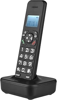 N/A Cordless Phone Answering Machine Caller ID/Call Waiting Rechargeable Batteries Support 16 Languages (Color : A)