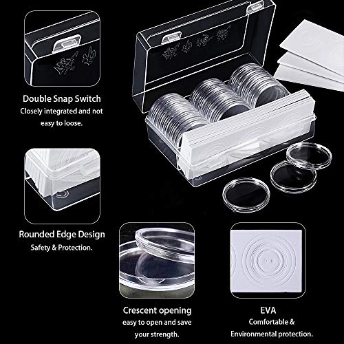 DECARETA 30 Pezzi Custodie per Monete 46 mm Moneta...