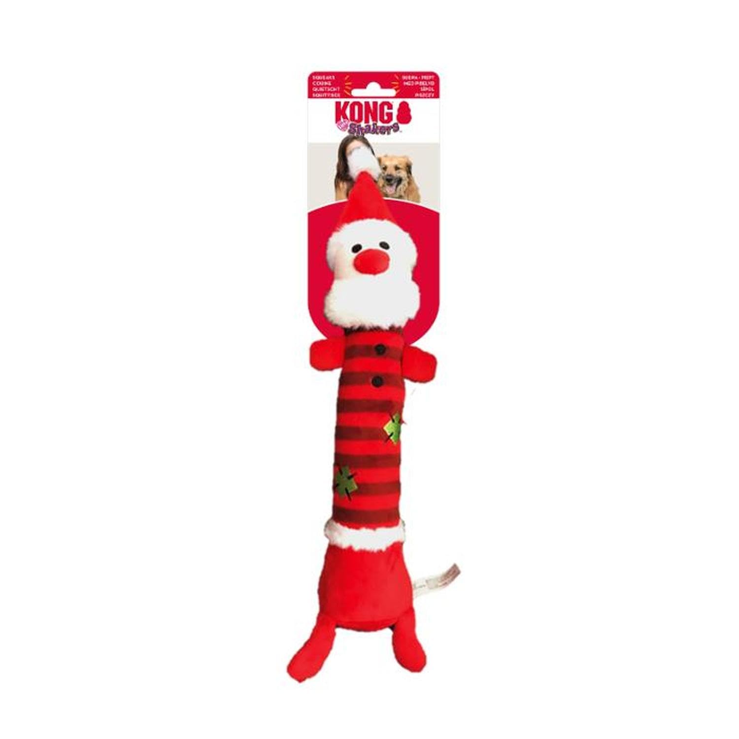 KONG Holiday Shakers Luvs Santa - for Medium Dogs