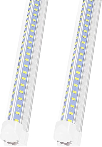 Luces LED de Taller, Luz LED de 4 Pies 6500K Luz de Día 50W 7000LM. Iluminación de Taller de 4 Pies con Cubierta Transparente Integrada en Forma de