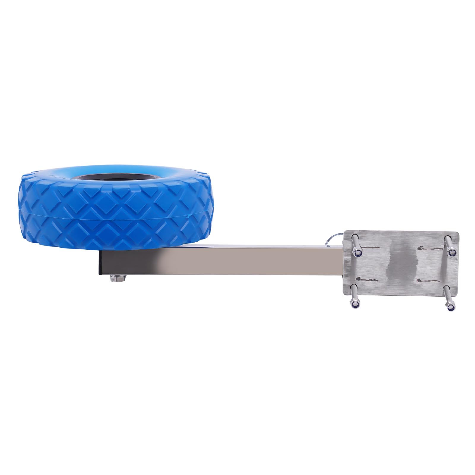 25 cm Roue Gonflable, Roues de Transport, Roue de Halage Acier Inoxydable avec Support Charge150 Kg