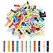 RDTOK 100 St&uuml;ck Tombola Lose zum Selber Beschriften, Bunt Gemischt, Blanko Lose f&uuml;r Valentinstag, Party, Jubil&auml;um, Hochzeit, Mini Zettel mit Metallring, DIY Gewinnlose, Wunschzettel und Gutscheine