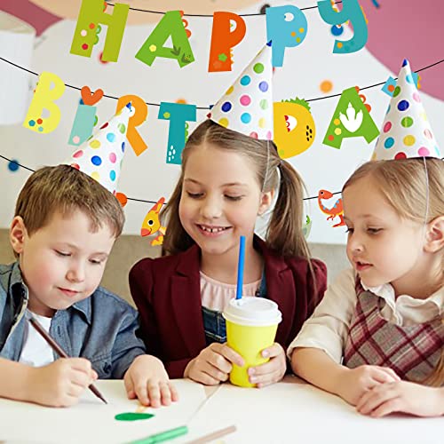 Bieufbji Dinosaur Birthday Banner - Dinosaur Theme Birthday Party Decoration Supplies, Indoor Outdoor Hanging Décor Party Ornaments, Set For Kids Birthday Parties #TOP5