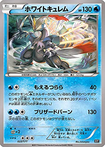 ポケモンカード　PSA10　ホワイトキュレム　WHITE KYUREM PSA10鑑定済〕ホワイトキュレム【R】{021/027}
