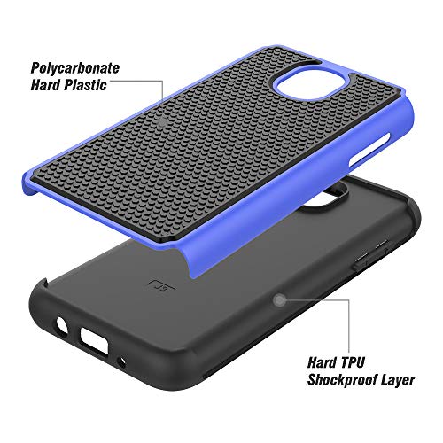 Syoner Shockproof Phone Case Cover For Samsung Galaxy J3 2018 / J3 V 3Rd Gen / J3V 2018 / J3 Orbit / J3 Star / J3 Achieve/Express Prime 3 / Amp Prime 3 / J3 Eclipse 2 / Sol 3 / J3 Aura [Blue] #TOP6