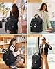 LOVEVOOK Sac a Dos Femme, Impermeable Sacs à dos pour Ordinateur Portable 15,6 Pouces, Sac Ados PC Cartable Sac a Dos College Fille pour Voyage Travail Ecole Scolaire Noir #1