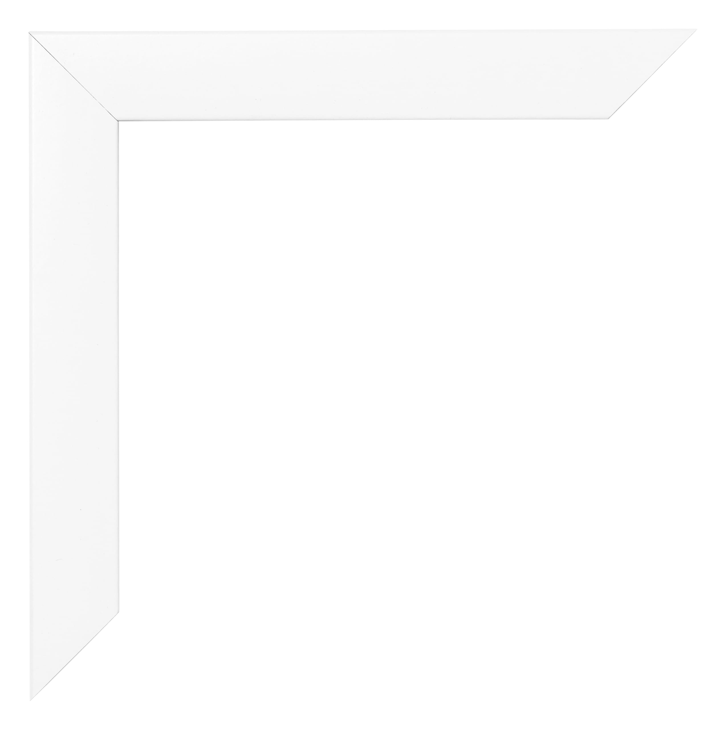 Cornice 40x50 cm - Bianco Opaco - Cornice per foto in MDF con vetro plastico Antiriflesso - Cornice portafoto 40x50 cm - Praag