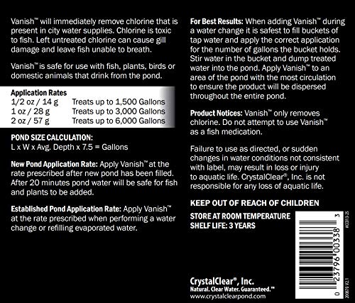 CrystalClear Vanish Dechlorinating Granules - 25 pounds - 1,200 Treatments Per 1,000 Gallons
