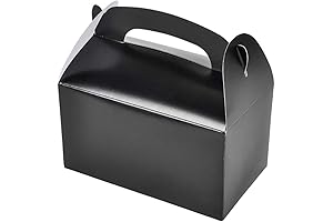 Dreidel Company Gable Treat Boxes: Party Essentials in Black
