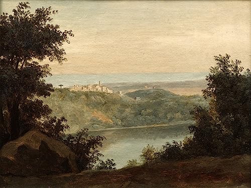 Toile Lac Nemi Pierre Henri De Valenciennes pour créer une ambiance salon déco