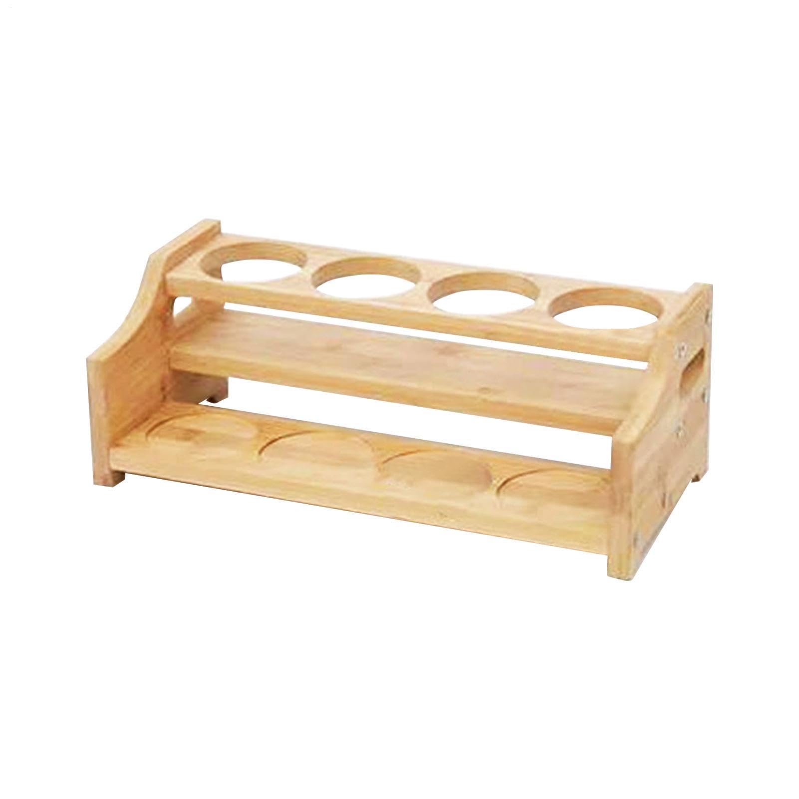 Organizzatore Per Spezie Da Armadio Ripiano Cucina In Legno A 2 Livelli
