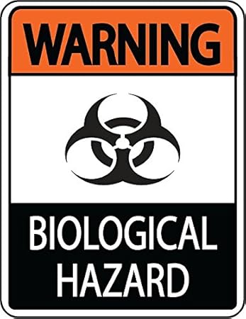 Graphical Warehouse Biological Hazard Warning Floor Sign-38