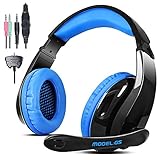 Gaming Headset for PS4 Xbox360 PC iPhone Smart Phone Laptop iPad iPod Mobilephones,LETTON G5 Multi Function Pro Game Headphones with Mic by AFUNTA