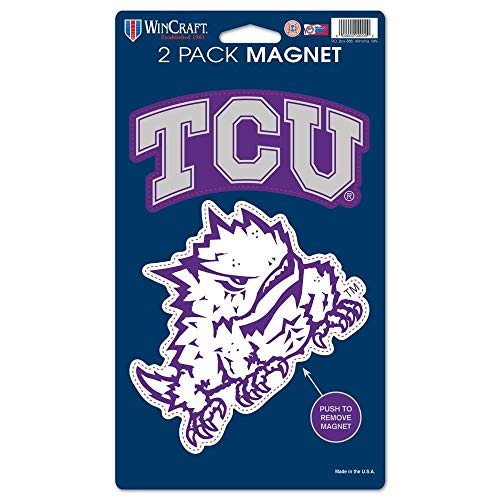 Aimants Texas Christian University WinCraft pour décorer sans abîmer la peinture auto